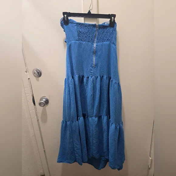 Princess Polly Blue Strapless Tiered Maxi Dress - Picture 5 of 12